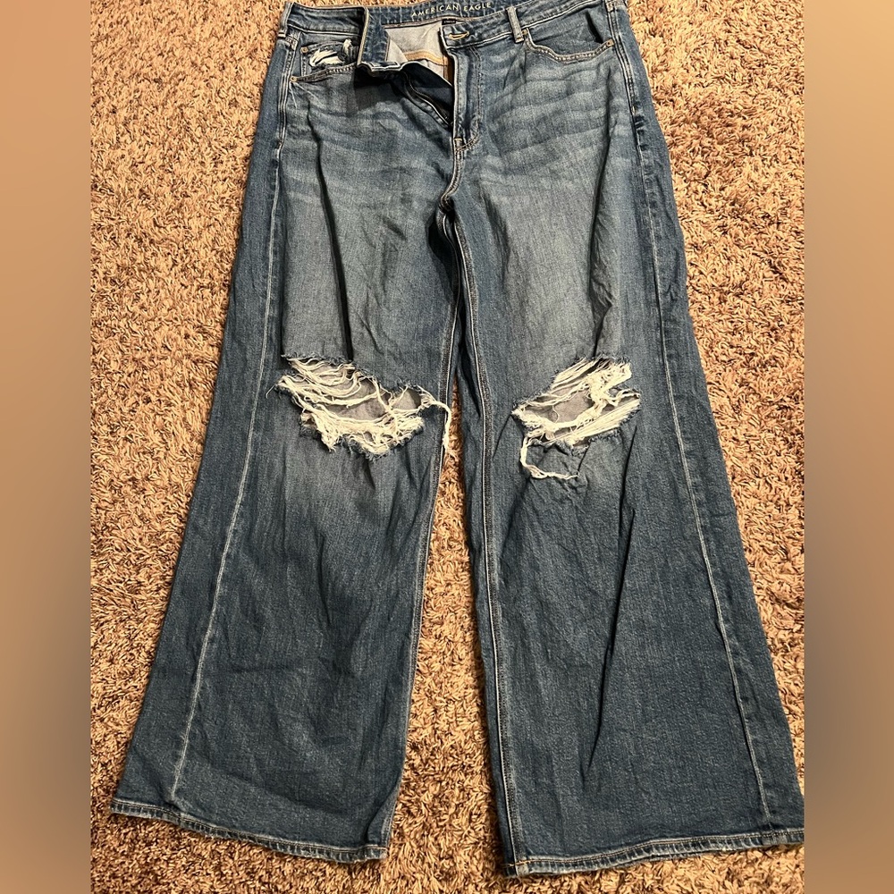 American Eagle wide leg jean size 18